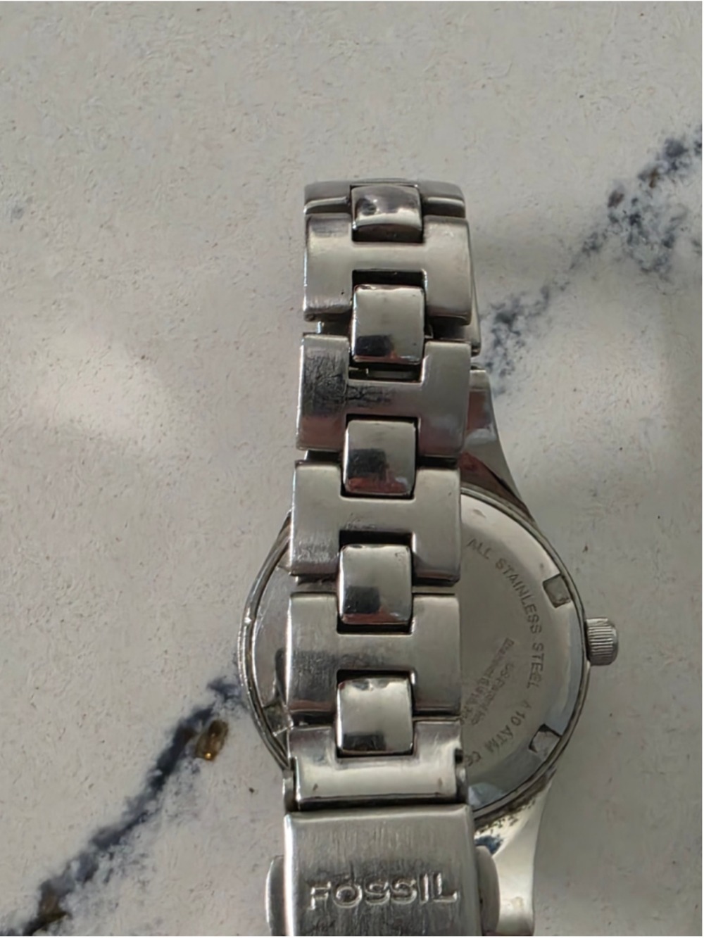 Women's Fossil Silver-Tone Crystal Accent Watch, One Size - Picture 7 of 12